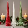 Jiahuimei Molde de Silicona para Vela Aromática de Papá Noel DIY Navidad Velas de Palo Largo Decoración Adornos