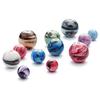 Paquete de 100 cuentas de resina para manualidades, accesorios de joyería hechos a mano, cuentas redondas sueltas con pintura de tinta de colores variados, venta al por mayor