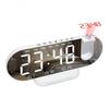 Reloj Proyector Multifuncional con Enchufe Reloj Despertador LED Temperatura y Humedad Reloj Proyector Digital Reloj Digital Espejo Inteligente