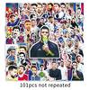 101 adesivos Messi Messi futebol estrela esportiva decoração à prova d'água adesivos para mala caixa de armazenamento