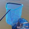 Cabeça de Rede de Pesca Grande, Rede Triangular Gigante de Liga de Alumínio para Carpa Cabeçuda, Carpa Negra e Esturjão, com Rede Profunda Revestida de Borracha Anti-Enrosco