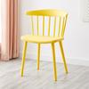 Silla de plástico moderna y sencilla para comedor nórdico, con respaldo creativo y estilo Windsor.