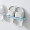 Suporte para Chinelos de Banheiro Montado na Parede Sem Furos Suporte para Escorredor de Sapatos de Banheiro Parede Vaso Sanitário Rack de Armazenamento Vendas de Fábrica Atacado