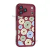 Shopee Venda Quente Capa de Celular Fresca com Margaridas Azuis e Verdes iPhone18pmins Adesivo Floral Capa Protetora Fosca
