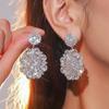 Pendientes Machica de Lujo con Diamantes de Imitación de Cristal Brillante para Mujer Moda Exquisita Pendientes de Cristal Pendientes Pendientes de Perlas