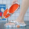 Pantuflas Personalizadas Zapatos de Verano para Hombre Suela Gruesa Chanclas Camuflaje Zapatos Casuales de Playa Sandalias Estilo Deportivo para Exterior