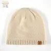 Gorros de Punto Cuidadosamente Seleccionados, Nuevos Modelos Transfronterizos para Mujer, Gorros de Lana para Otoño e Invierno, Gorros de Punto Cálidos para Exteriores de Doble Capa con Forro de Felpa