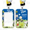 Juego de tarjetas de dibujos animados de Snoopy, tarjeta de entrega para estudiantes de jardín de infantes, tarjeta de trabajo, tarjeta de trabajo, control de acceso al autobús, juego de tarjetas de comida