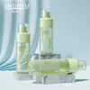 Set de Botellas Redondas de Fondo Plano Transparentes de 100ml para Fijador de Maquillaje, Botella Atomizadora de Agua Hidratante Cosmética de 150ml