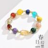 Nueva pulsera china colorida de cuentas de cristal Duobao para mujer, nicho de alta gama, pulsera Joker original al por mayor