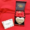Trinta Anos, Grato por Ter Você, Ornamentos de Rosa de Ouro Puro 999, Cartões de Saudação, Caixa de Presente Exquisita para o Dia dos Namorados Chinês