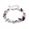 Pulsera de Piedra Natural Irregular de Grava Temu para Mujer con Cierre de Langosta Simple Accesorios de Joyería DIY Pulsera de Cristal Cristal Rosa