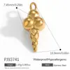 Accesorios de Joyería de Acero Inoxidable Transfronterizos Maleta de Dibujos Animados Goteo de Aceite Flor Colorida Chapado en Oro Real de 18K Colgante