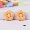 Accesorios de resina, dibujos animados, frangipani brillante de doble color, pegamento en crema para manualidades, parche para funda de teléfono móvil, accesorios para el cabello, material para zapatos con agujeros