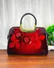 Bolso de Piel Genuina 2022 Tendencia de Moda Europea y Americana Bolso de Hombro Bolso de Platino de Alta Calidad Bolso de Mano con Estampado Floral