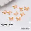 Arte de Uñas Lazo Pequeño 3D Colorido Mini Lámina de Resina Mariposa Pedrería Estilo Mixto Calcomanía para Uñas Decoración Paquete de Materiales con Pedrería