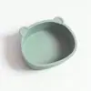 Silicona de Grado Alimenticio Ventosa para Bebé Tazón de Comida para Niños Pequeños Autoalimentación Antivuelco Vajilla Hervible En Stock Al Por Mayor