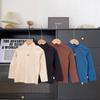 Xianao 2023 otoño nueva ropa para niños, camisa de cuello alto para niños, ropa interior para bebés con cara sonriente de estilo coreano multicolor