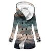 Venta caliente transfronteriza 2023 nuevo abrigo de trench para mujer invierno engrosado estilo europeo y americano abrigo con capucha navideño al por mayor