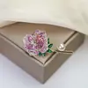 Broche Transfronterizo Nuevo de Alta Gama Lazo Insecto Flor Femenino Anti-Exposición Fijo Ropa Versátil Corsage