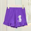 Pantalones Cortos de Algodón Puro con Volantes para Niñas Verano 2024, Estilo Holgado Casual Delgado, Pantalones para Bebé Moda Coreana Tendencia