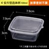 Caja Rectangular Desechable Gruesa para Comida Rápida Comercial Barata para Llevar Apta para Microondas de Plástico Tazón con Tapa