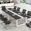 Mesa de conferência, mesa longa, mesa de escritório simples e moderna, conjunto de mesa e cadeira para sala de conferências, mesas longas grandes e pequenas, bancada de trabalho