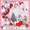 Amazon Transfronterizo Set de Globos Navideños Cadena de Globos Navideños Globos de Látex de 12 Pulgadas Rojos y Verdes