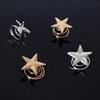 Suministro Transfronterizo Aleación Estrella de Cinco Puntas Clip de Resorte Estilo Europeo y Americano Simple Estrella Clip de Resorte para el Cabello Accesorio para el Cabello Venta al por Mayor