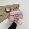 Bolso de Moda 2024 Nuevo Casual para Viajes Cotidianos Estilo Occidental Simple para Mujer Bolso de Hombro Cruzado Texturizado con Diamantes Brillantes