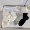 Calcetines Finos de Otoño para Mujer con Encaje de Lazo, Calcetines Transpirables de Media Pantorrilla, Calcetines Tobilleros de Moda al por Mayor