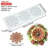Chips ocos Margarida Lótus Caleidoscópio Flip Açúcar Renda Silicone Pad DIY Baking Plate Cozinha Molecular Decorativa