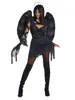 Disfraz de Halloween Ángel Negro Cos Suit Disfraz de Novia Fantasma Play Zombie Maligno Uniforme Ángel Oscuro Bruja