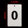 Cartões de Número Placas de Número Universais de Plástico Cartões de Código Numerados com Furos Ferramenta de Aprendizagem de Classificação Sequencial Cartões de Contagem