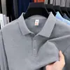 Camiseta Popular de Manga Longa para Homens para Comércio Exterior Transfronteiriço, Top para Primavera e Outono com Gola de Lapela, Adequado para Jovens e Meia-Idade, Camisa Polo para Usar por Cima ou como Camada Base