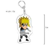 Chaveiro de Acrílico Surpreendente do Jogo de Anime Naruto Uzumaki Nove Caudas Oito Caudas