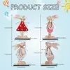 Nuevas Manualidades de Madera de Pascua Adornos de Conejo Conejo Decorativo de Pascua Adornos de Manualidades de Madera Adornos