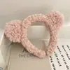 Faixa de cabelo de pelúcia outono e inverno, faixa de cabelo fofa para lavar o rosto, feminina, orelha de gato, toca de cabelo, faixa de cabelo engraçada para crianças, acessórios de cabelo, adorno de cabeça, atacado