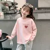 Camiseta Informal de Moda Estilo Primavera y Otoño para Bebés Niñas, Top Camisa Trendy 100% Algodón Puro de Manga Larga para Niños Pequeños y Niños Pequeños, Camiseta Base