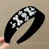 Diadema retro de corona alta para mujer, simple y elegante, diadema de ala ancha que no estrangula el cabello, accesorio para el cabello de moda estilo coreano