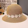 Sombrero de Pescador de Paja para Mujer, Nuevo Estilo de Verano, Sombrero de Paja Estilo Francés para Vacaciones en la Playa, Sombrero de Sol de Moda para Proteger del Sol en la Costa