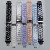 Para reloj inteligente Apple genius iwatch correa acrílica de color sólido de tres cuentas 20 MM22MM en stock