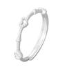 Anillo abierto de plata de ley S925 con forma de corazón, estilo simple y romántico, con un toque de temperamento, ideal como joya de nicho. Anillo de plata con forma de corazón de melocotón, sencillo y sencillo, para mujer.