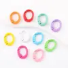 Llavero de Anilla de Resorte Pintado de Colores Cadena para Teléfono Móvil Accesorios para Joyería DIY Anilla de Resorte Abierta Anilla para Llaves Anilla para Tarjeta