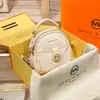 2026 Bolso Pequeño Mk de Mujer Versátil de Alta Gama de Moda, Bolso Redondo Pequeño con Doble Cremallera, Bolso de Mano, Bolso de Hombro, Bolso Cruzado, De Moda