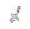 Colgante de cadera transfronterizo con un diseño lindo y juguetón. Acero inoxidable, bañado en oro de 18 quilates, accesorios de colgantes para joyería DIY, venta al por mayor y personalizable