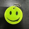Colgante Reflectante de Emoticono de Cara Sonriente Transfronterizo Colgante para Viajes Nocturnos Cadena para Colgar en Mochila de Estudiante Bolsa Escolar Advertencia de Seguridad