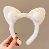 Faixa de Cabelo Fofa para Lavar o Rosto para Mulheres 2024 Nova Headwear de Desenho Animado Faixa de Cabelo Faixa de Cabelo Grampo de Cabelo de Pelúcia Presente Venda por Atacado
