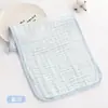 Toalla cuadrada de seis capas de algodón de bambú personalizada con impresión de logotipo, bordado y diseño impreso, disponible con correa para colgar, etiqueta lavable y etiqueta colgante, se puede personalizar con marca