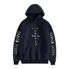 Tamanho europeu Tamanho europeu Suéter com capuz casual estampado do cantor europeu e americano Travis Scott para casal